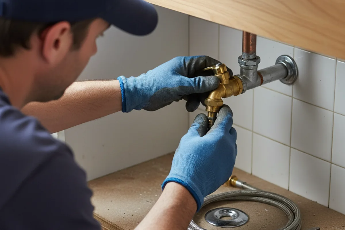 Shutoff valve and fitting work during Faucet and Fixture Repair in Sarasota